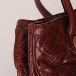 Chanel 2012 Paris - Bombay Burgundy Small Aged Caviar Shiva Tote - FashioNica