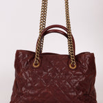 Chanel 2012 Paris - Bombay Burgundy Small Aged Caviar Shiva Tote - FashioNica
