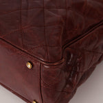 Chanel 2012 Paris - Bombay Burgundy Small Aged Caviar Shiva Tote - FashioNica