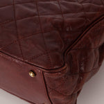 Chanel 2012 Paris - Bombay Burgundy Small Aged Caviar Shiva Tote - FashioNica