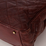 Chanel 2012 Paris - Bombay Burgundy Small Aged Caviar Shiva Tote - FashioNica