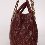 Chanel 2012 Paris - Bombay Burgundy Small Aged Caviar Shiva Tote - FashioNica