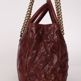 Chanel 2012 Paris - Bombay Burgundy Small Aged Caviar Shiva Tote - FashioNica