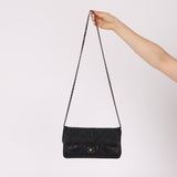 Chanel 2012 Stitches Turnlock Chain East West Flap SHW - FashioNica