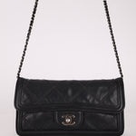 Chanel 2012 Stitches Turnlock Chain East West Flap SHW - FashioNica