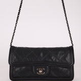 Chanel 2012 Stitches Turnlock Chain East West Flap SHW - FashioNica