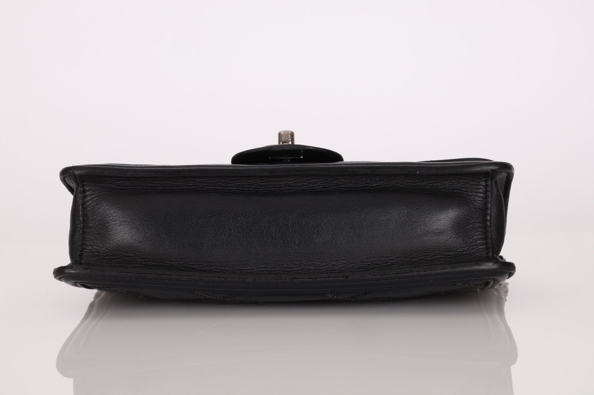 Chanel 2012 Stitches Turnlock Chain East West Flap SHW - FashioNica