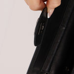 Chanel 2012 Stitches Turnlock Chain East West Flap SHW - FashioNica