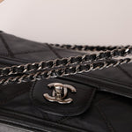 Chanel 2012 Stitches Turnlock Chain East West Flap SHW - FashioNica