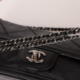 Chanel 2012 Stitches Turnlock Chain East West Flap SHW - FashioNica