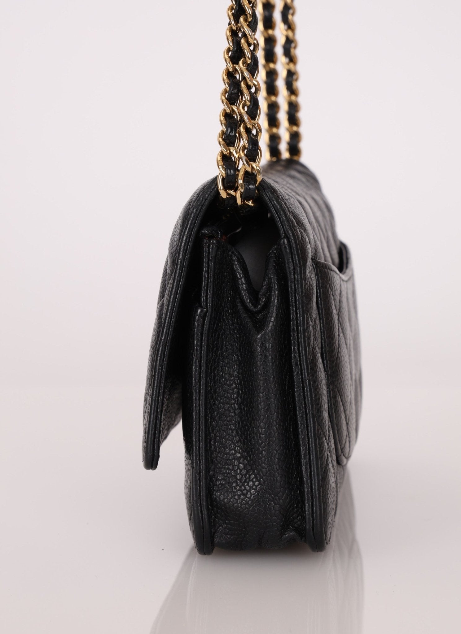 Chanel 2013 Black Caviar Wallet on Chain - FashioNica