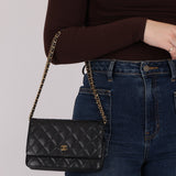 Chanel 2013 Black Caviar Wallet on Chain - FashioNica