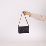 Chanel 2013 Black Caviar Wallet on Chain - FashioNica