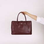 Chanel 2013 Burgundy Calfskin Executive Tote with Pouch - FashioNica