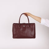 Chanel 2013 Burgundy Calfskin Executive Tote with Pouch - FashioNica