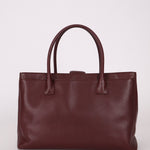 Chanel 2013 Burgundy Calfskin Executive Tote with Pouch - FashioNica