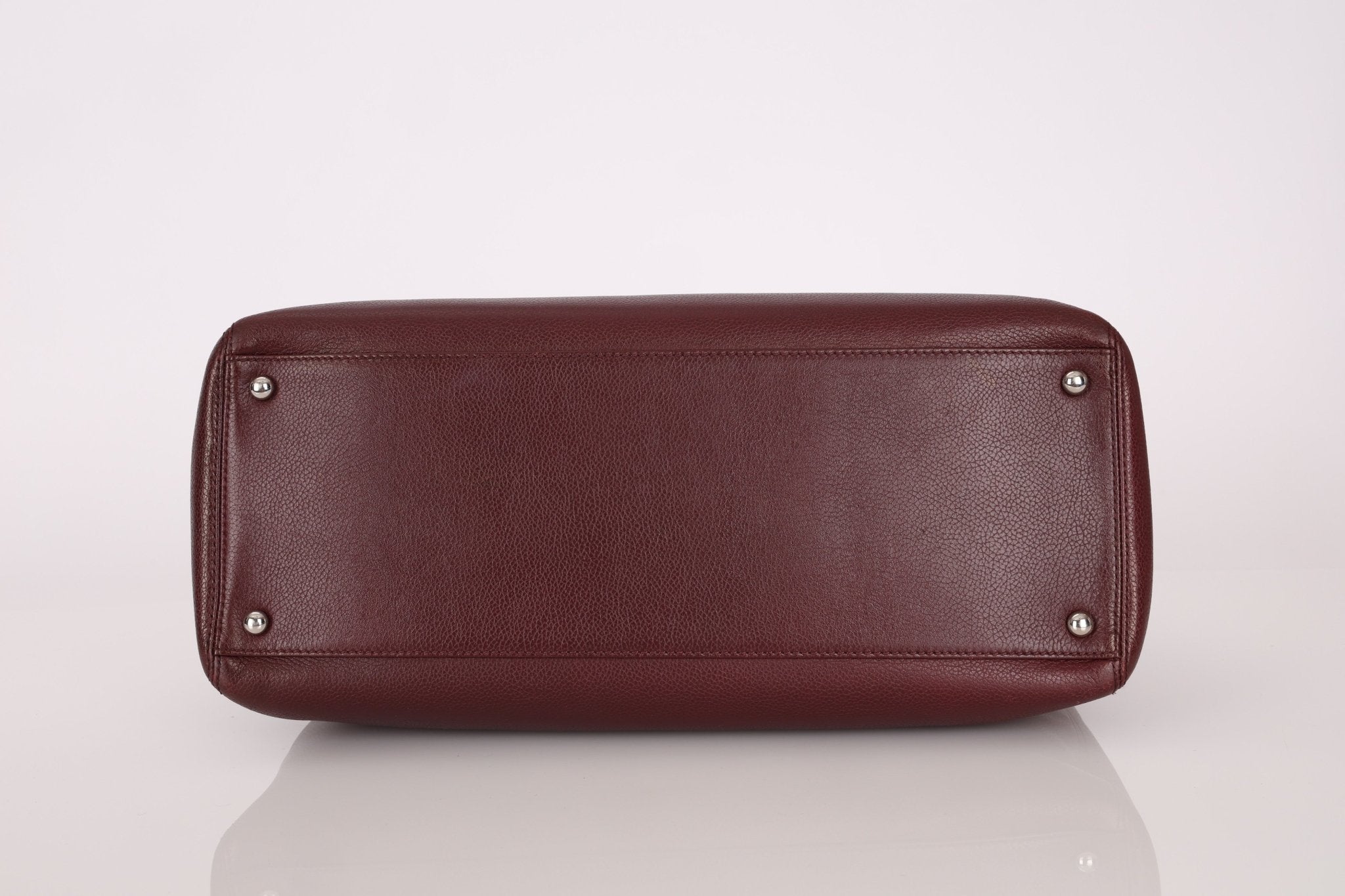 Chanel 2013 Burgundy Calfskin Executive Tote with Pouch - FashioNica