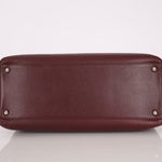 Chanel 2013 Burgundy Calfskin Executive Tote with Pouch - FashioNica