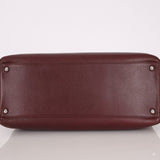 Chanel 2013 Burgundy Calfskin Executive Tote with Pouch - FashioNica