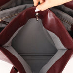 Chanel 2013 Burgundy Calfskin Executive Tote with Pouch - FashioNica
