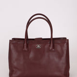 Chanel 2013 Burgundy Calfskin Executive Tote with Pouch - FashioNica