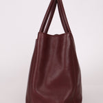 Chanel 2013 Burgundy Calfskin Executive Tote with Pouch - FashioNica