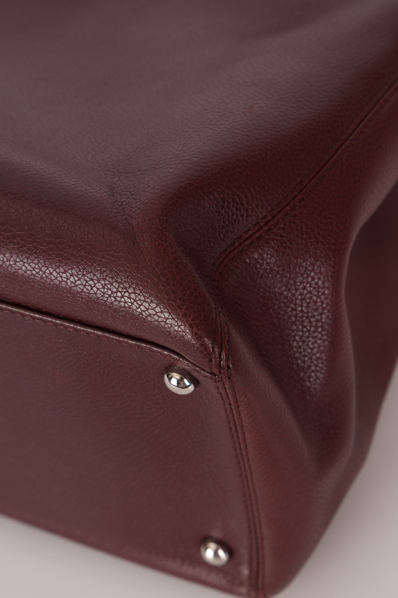 Chanel 2013 Burgundy Calfskin Executive Tote with Pouch - FashioNica