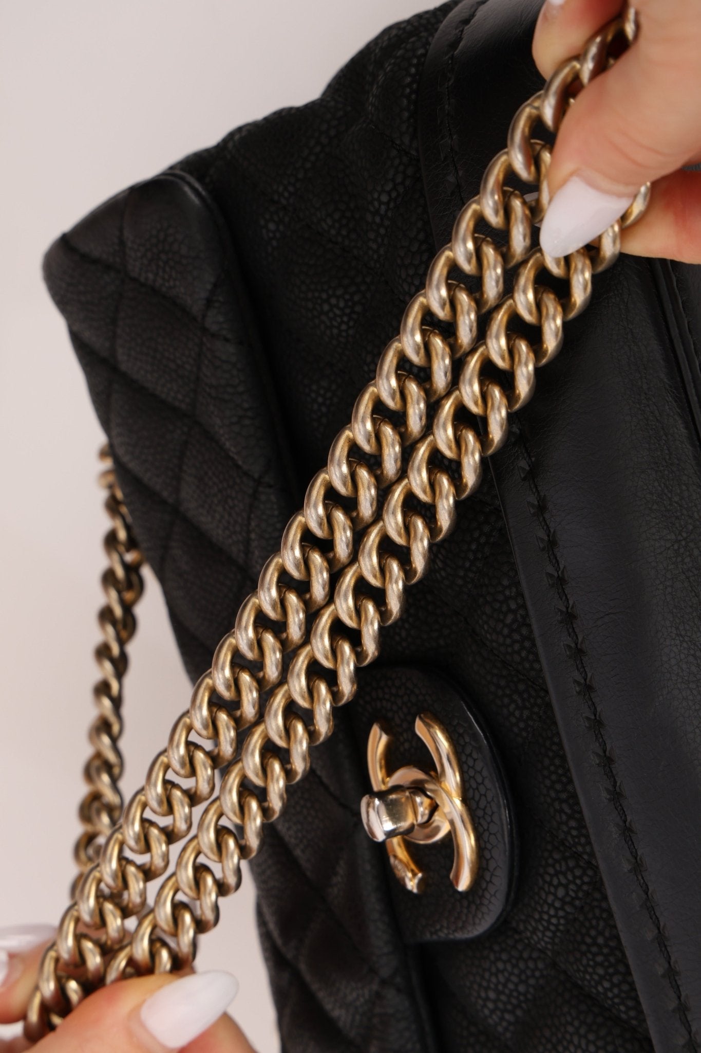 Chanel 2013 Caviar Globe Trotter Medium Flap Bag - FashioNica