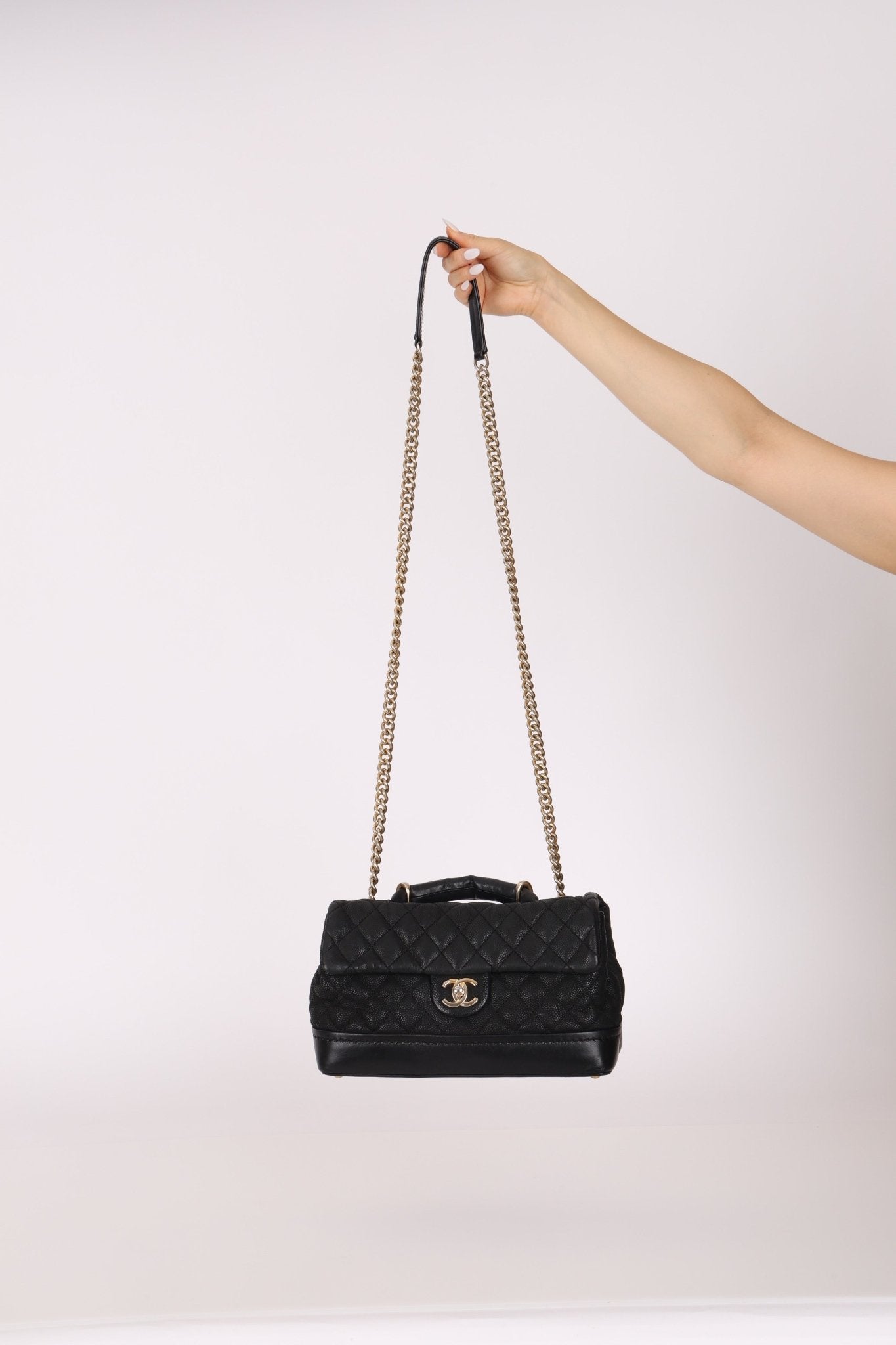Chanel 2013 Caviar Globe Trotter Medium Flap Bag - FashioNica