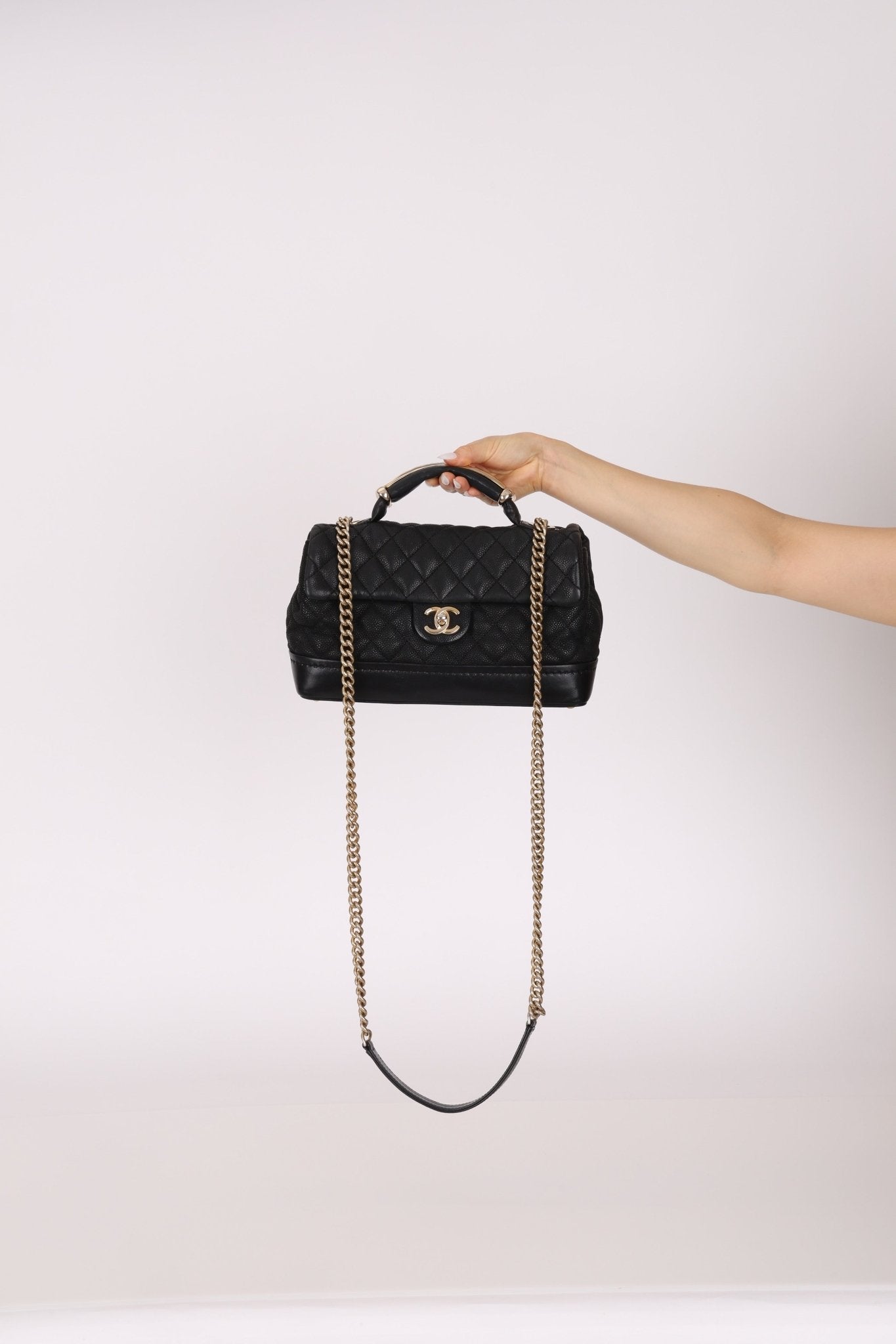 Chanel 2013 Caviar Globe Trotter Medium Flap Bag - FashioNica