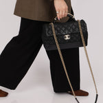 Chanel 2013 Caviar Globe Trotter Medium Flap Bag - FashioNica