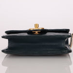 Chanel 2013 Dark Evergreen Lambskin Turnlock Square Flap Bag - FashioNica