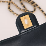 Chanel 2013 Dark Evergreen Lambskin Turnlock Square Flap Bag - FashioNica