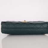 Chanel 2013 Emerald Soft Medium Elegence Flap Bag - FashioNica