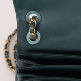 Chanel 2013 Emerald Soft Medium Elegence Flap Bag - FashioNica