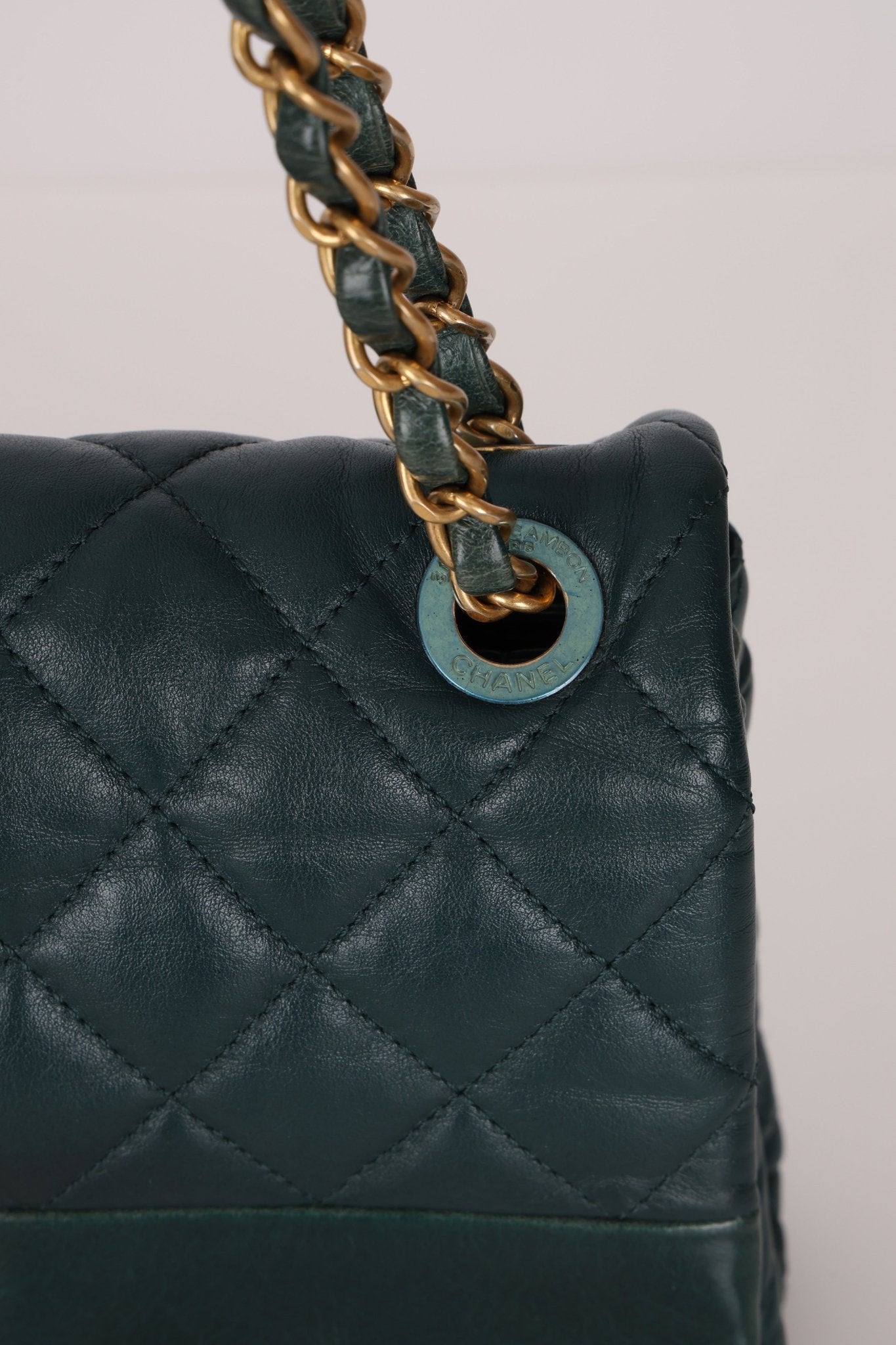 Chanel 2013 Emerald Soft Medium Elegence Flap Bag - FashioNica