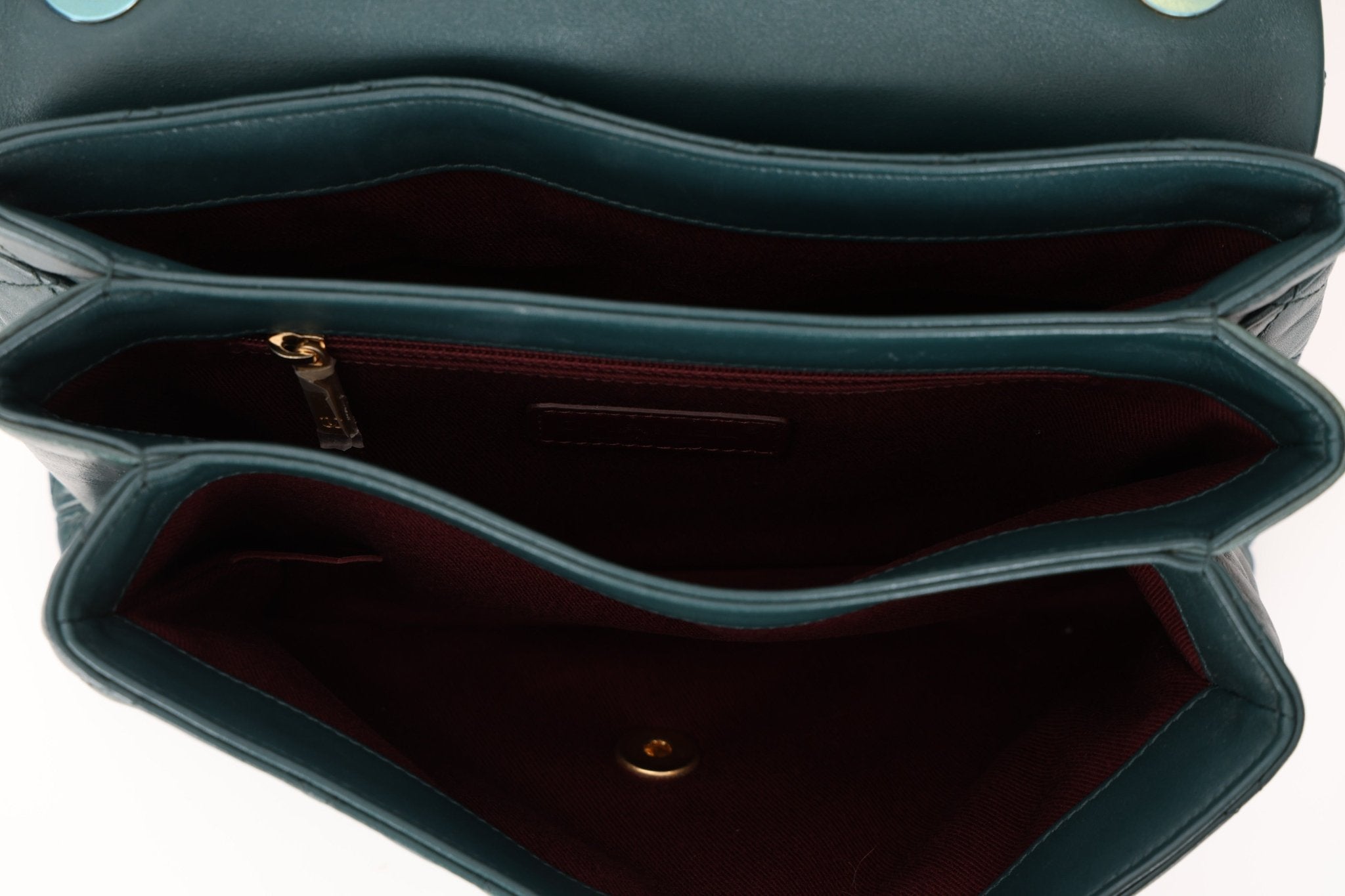 Chanel 2013 Emerald Soft Medium Elegence Flap Bag - FashioNica