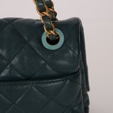 Chanel 2013 Emerald Soft Medium Elegence Flap Bag - FashioNica