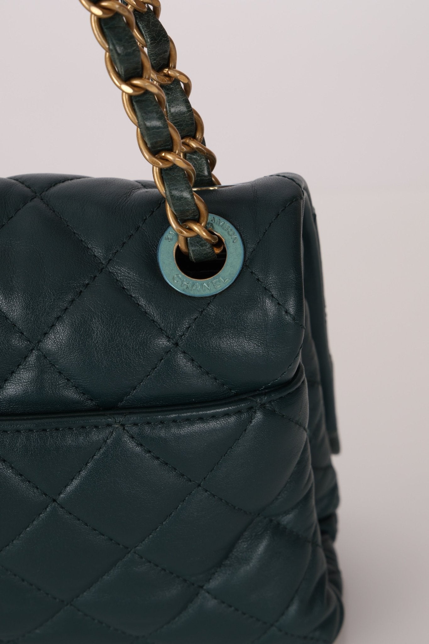 Chanel 2013 Emerald Soft Medium Elegence Flap Bag - FashioNica