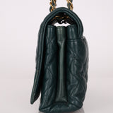 Chanel 2013 Emerald Soft Medium Elegence Flap Bag - FashioNica