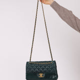Chanel 2013 Emerald Soft Medium Elegence Flap Bag - FashioNica