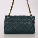 Chanel 2013 Emerald Soft Medium Elegence Flap Bag - FashioNica