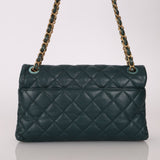 Chanel 2013 Emerald Soft Medium Elegence Flap Bag - FashioNica
