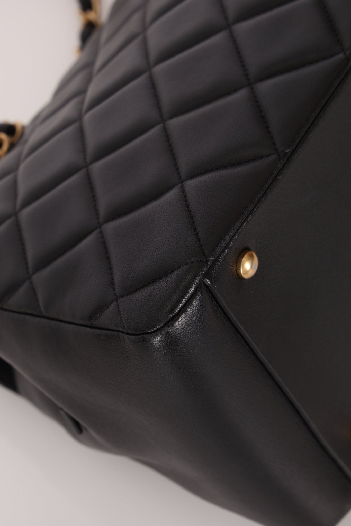 Chanel 2013 Lambskin Diamond CC Chain Tote - FashioNica