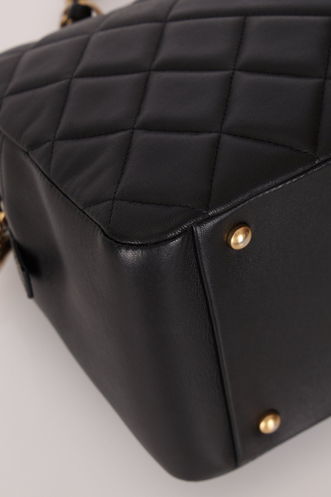 Chanel 2013 Lambskin Diamond CC Chain Tote - FashioNica