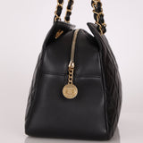 Chanel 2013 Lambskin Diamond CC Chain Tote - FashioNica