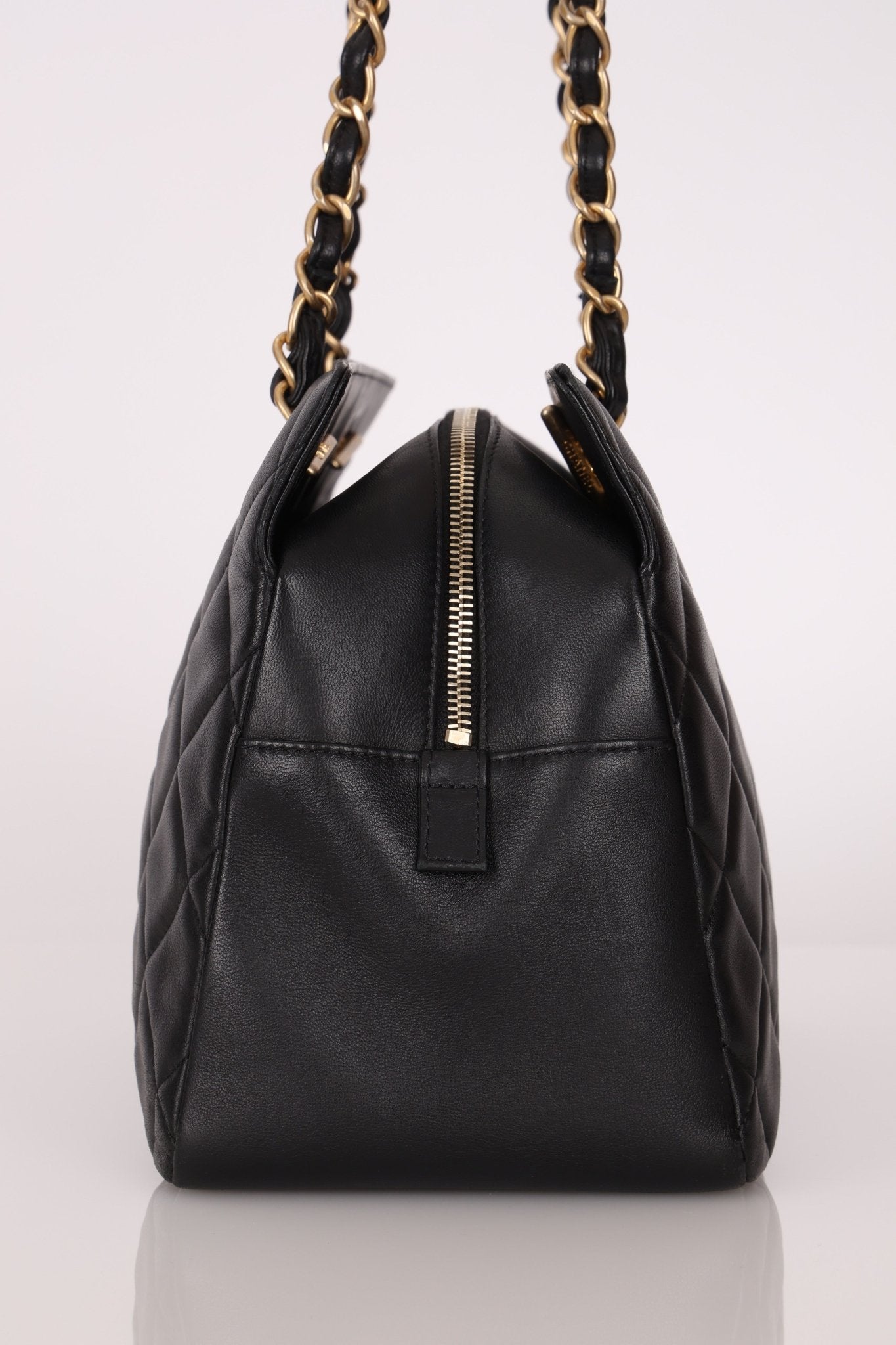 Chanel 2013 Lambskin Diamond CC Chain Tote - FashioNica