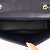 Chanel 2013 Navy Horizontal Mademoiselle Small Double Flap Bag - FashioNica