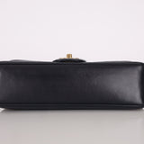 Chanel 2013 Navy Horizontal Mademoiselle Small Double Flap Bag - FashioNica