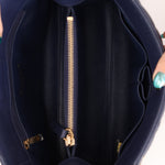 Chanel 2013 Navy Lambskin Misia Open Shoulder Tote - FashioNica